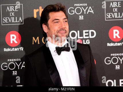 Madrid, Espagne. 03 février 2018. Pendant le tapis rouge de l'espagnol Film Awards 'Goya' le 3 février 2018 à Madrid, Espagne. ©david Gato/Alamy Live News Banque D'Images