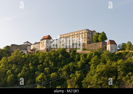 Forteresse Oberhaus Passau en Allemagne Bavière Soleil Banque D'Images