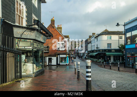 Après-midi d'hiver dans la région de Lewes, East Sussex, Angleterre. Banque D'Images