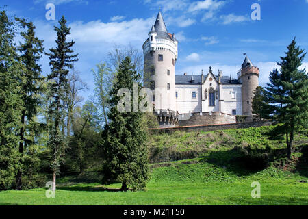 République tchèque, ZLEBY - Aug 27, 2017 : château renaissance Zleby près de ville Caslav, Bohême centrale, République Tchèque Banque D'Images