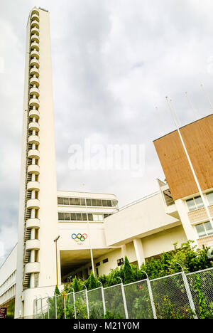 Tour d'observation par stade olympique de Helsinki - Finlande Banque D'Images