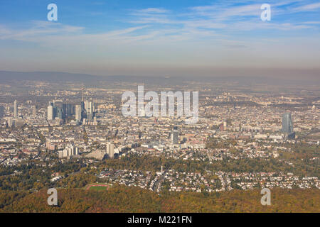 Frankfurt am Main : : centre-ville, BCE Banque centrale européenne, Banque mondiale, gratte-ciel , Hessen, Allemagne Banque D'Images