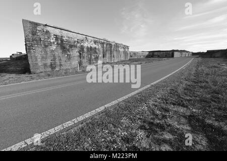 Un Américain Confederate fort de Santa Rosa Island à Pensacola, Floride Banque D'Images