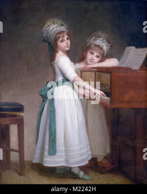 Maria et Catherine, filles de Edward Thurlow, 1er baron Thurlow (George Romney, 1783) Banque D'Images