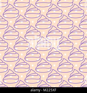 Modèle vectoriel continu rose guimauves. Illustration de Vecteur