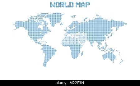 Vierge Avec Blue World Map Isole Sur Fond Blanc Carte Du Monde Vector Modele Pour Site Web Infographie Design Carte Du Monde De La Terre Plate Ronde Image Vectorielle Stock Alamy