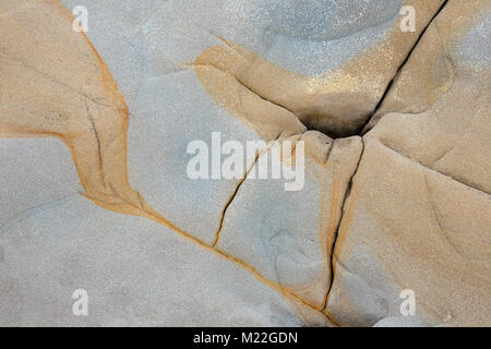 La texture de pierre de brawn et gris bleu rock - contexte Banque D'Images