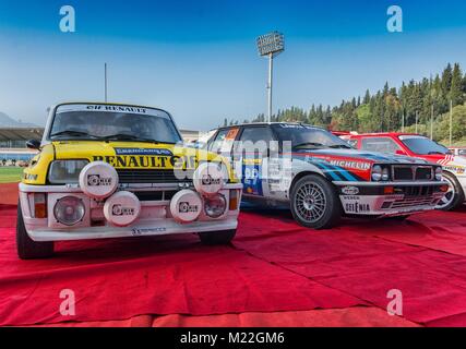 RENAULT 5 GT Turbo 1982 rallye de voitures de course anciennes Banque D'Images