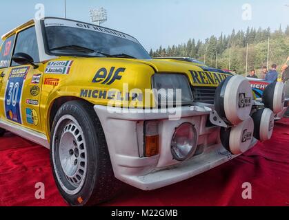 RENAULT 5 GT Turbo 1982 rallye de voitures de course anciennes Banque D'Images