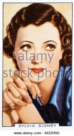 L'actrice américaine Sylvia Sidney 1910 - 1999 Banque D'Images