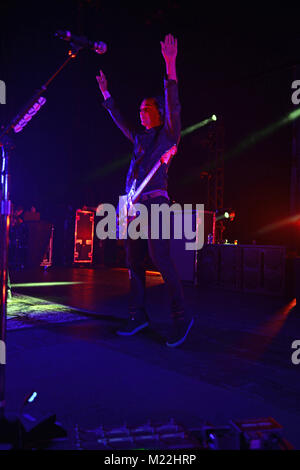 MIAMI BEACH, FL - 22 avril : Gavin Rossdale de Bush effectue au Fillmore Miami Beach le 22 avril 2016 à Miami Beach, Floride Personnes : Gavin Rossdale Banque D'Images