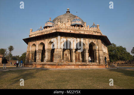 La tombe de Isa Khan à l'empereur de Mughal Humayum complexe du tombeau, Delhi, Inde Banque D'Images