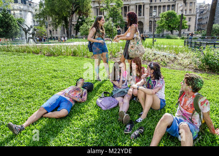 Buenos Aires Argentina,Plaza Lavalle,parc,adolescents adolescents adolescents adolescents adolescents adolescents adolescents adolescents adolescents adolescents, garçons garçons, hommes enfants enfants enfants jeunes Banque D'Images