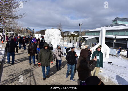 Breckenridge, Colorado, USA : Jan 28, 2018 : Championnats de sculpture sur neige Breckenridge Banque D'Images