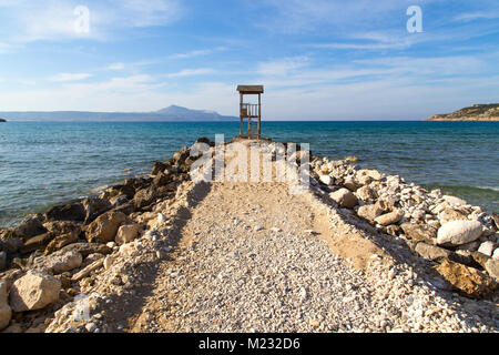 Lifeguard hut sur la mer Banque D'Images