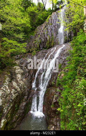 Petite cascade dans les montagnes de la Géorgie, l'Adjarie, 2014 Banque D'Images