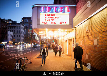 La ville de New York à Manhattan 8th avenue La Joyce Theatre Theatre quartier de Chelsea Banque D'Images