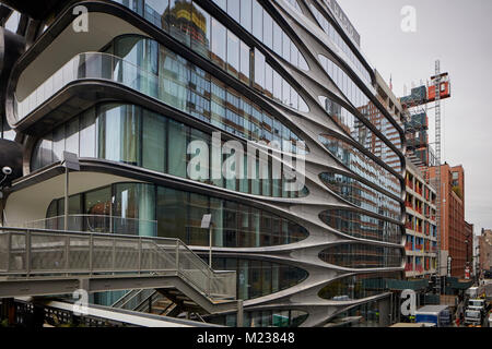 520 West 28th Street, New York, Chelsea. Par l'architecture de Zaha Hadid Banque D'Images