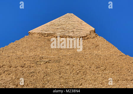 La pyramide de Khéphren Khafré (ou) sur le plateau de Gizeh, Le Caire, Egypte Banque D'Images