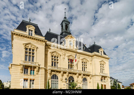 Journée ensoleillée à Tarbes, Street View, l'été. Eupeptic et optimiste. La France. Banque D'Images