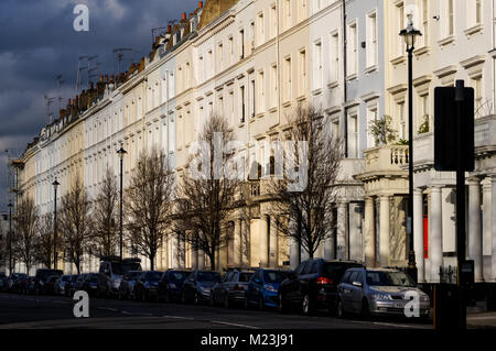 Maisons mitoyennes à Pimlico, Londres Angleterre Royaume-Uni UK Banque D'Images