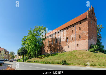 Château de l'Ordre Teutonique, Dzialdowo (all. : Soldau), Warmian-Masurian voivodeship, la Pologne, l'Europe. Banque D'Images