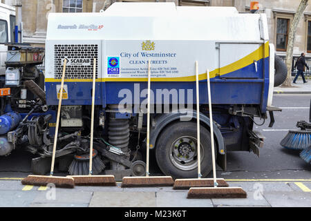 City Of Westminster Street Cleaners London,UK. Banque D'Images