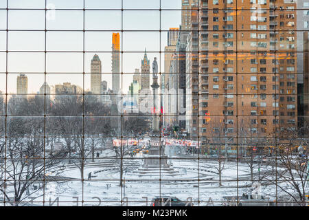 Vue de Columbus Circle, à partir de la Time Warner Center Banque D'Images