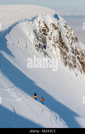 04 févr. 2018 uk highlands écossais Nevis Range. Un autre week-end spectaculaire de neige fraîche dans les highlands écossais, apprécié par des milliers de fans de sport de neige Crédit : Kenny Ferguson/Alamy Live News Banque D'Images