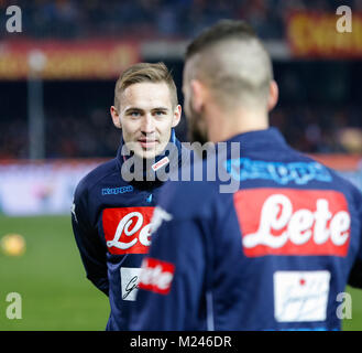 Cmapania, Naples, Italie. 4e Mar, 2018. M. Rog de SSC Napoli avant la Serie A italienne correspondance entre SSC Napoli et Benevento à Ciro Vigorito Stadium. Vicinanza/crédit : Ernesto SOPA/ZUMA/Alamy Fil Live News Banque D'Images