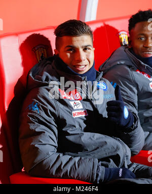 Cmapania, Naples, Italie. 4e Mar, 2018. Machach de SSC Napoli posant devant la Serie A italienne correspondance entre SSC Napoli et Benevento à Ciro Vigorito Stadium. Vicinanza/crédit : Ernesto SOPA/ZUMA/Alamy Fil Live News Banque D'Images