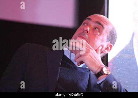 Frosinone - Italie - 4 février 2018 - Élections 2018, Nicola Zingaretti à Frosinone pour soutenir la campagne électorale par Simone Costanzo et Barbara Di Rollo Crédit : Antonio nardelli/Alamy Live News Banque D'Images