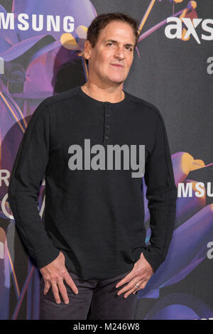 Minneapolis, Minnesota, USA. 3, 2018. MARK CUBAN pose backstage pendant le DIRECTV MAINTENANT Super samedi soir, à l'Armory à Minneapolis (Minnesota) Crédit : Daniel DeSlover/ZUMA/Alamy Fil Live News Banque D'Images