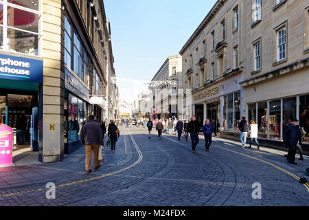 Stall Street, Bath, Somerset, Angleterre, Royaume-Uni, Noël 2017 Banque D'Images