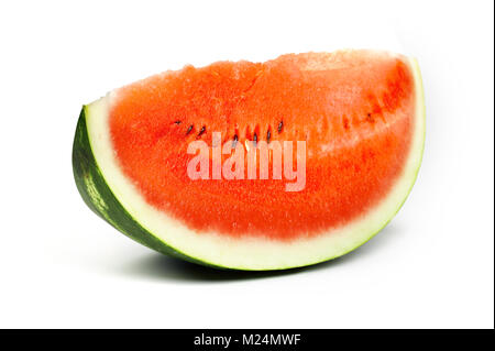 Une tranche de melon haché. L'alimentation saine collation. Banque D'Images