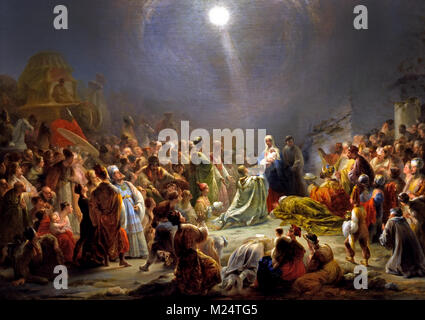 L'Adoration des Mages 1828 par António de Domingos Sequeira, 19e siècle, le Portugal, le portugais , Banque D'Images