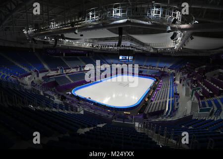 Vue générale de la Gangneung Ice Arena avant les Jeux Olympiques d'hiver 2018 de PyeongChang en Corée du Sud. Banque D'Images