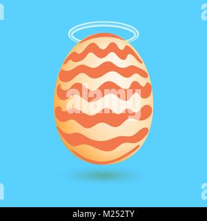Œuf avec le nimbus ci-dessus. Vector illustration Illustration de Vecteur