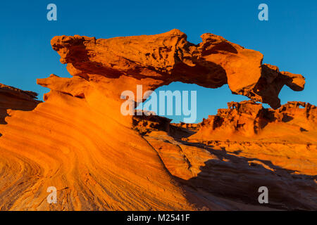 Peu de Finlande près de Mesquite, Nevada, États-Unis Banque D'Images