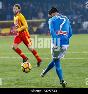 Naples, Campanie, Italie. 4e Mar, 2018. ¨ JosÃ Callejon de SSC Napoli en action au cours de la Serie A italienne correspondance entre SSC Napoli et Bologne à Ciro Vigorito Stadium. Vicinanza/crédit : Ernesto SOPA/ZUMA/Alamy Fil Live News Banque D'Images