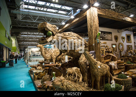 Birmingham, UK. 5 janvier, 2018. Foire de Printemps 2018 Le Royaume-Uni n1 trade show avec 14 montrent des secteurs allant de l'accueil les produits de la mode et de la vente au détail. Crédit : Steven re/Alamy Live News Banque D'Images