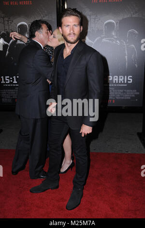 Burbank, CA, USA. 5e Février, 2018. 05 février 2018 - Burbank, Californie - Scott Eastwood. ''Le 15:17 à Paris'' Los Angeles Premiere tenue à Warner Bros Studios, SJR Theatre. Crédit photo : Birdie Thompson/AdMedia Crédit : Birdie Thompson/AdMedia/ZUMA/Alamy Fil Live News Banque D'Images