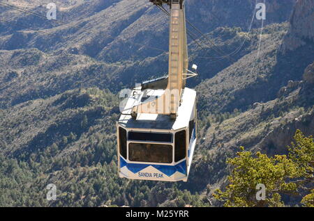 Tramway Sandia Peak à Albuquerque, Nouveau Mexique Banque D'Images