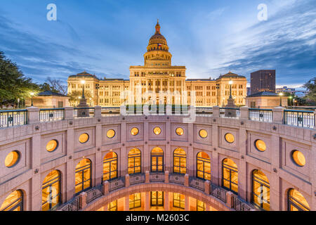 Austin, Texas, USA à la Texas State Capitol. Banque D'Images