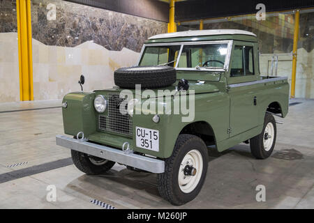 1969 Land Rover. Retro 2018 Málaga. L'Espagne. Banque D'Images