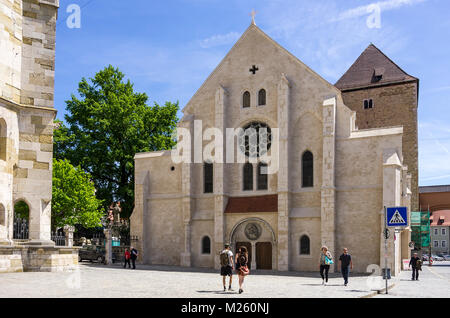 L'église et musée de Saint Ulrich's à Regensburg, Bavière, Allemagne. Banque D'Images