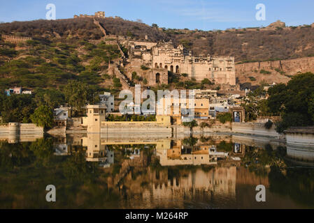 Nawal Sagar Lake, Garh Palace, Bundi, Rajasthan, Indien Banque D'Images