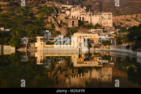 Nawal Sagar Lake, Garh Palace, Bundi, Rajasthan, Indien Banque D'Images