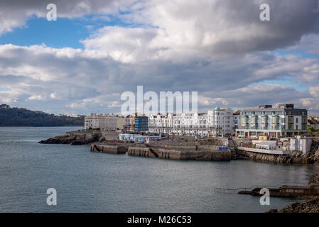 Donnant sur Plymouth sur une journée ensoleillée Banque D'Images