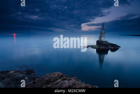 Le célèbre phare près de Ahtopol, Bulgarie Banque D'Images